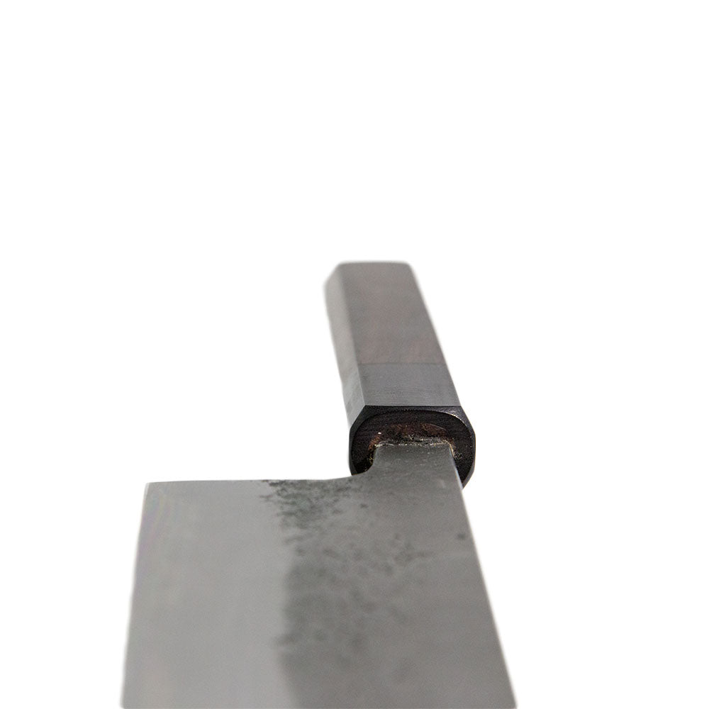 Couteau Santoku, shirogami steel, kurouchi finish