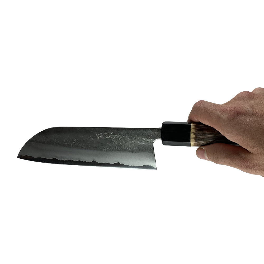 Tanaka Ao - Santoku 165mm - Corne de buffle